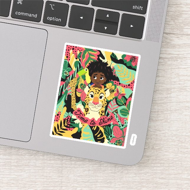 Encanto's Antonio Floral Graphic - Time to Shine Sticker (Detail)