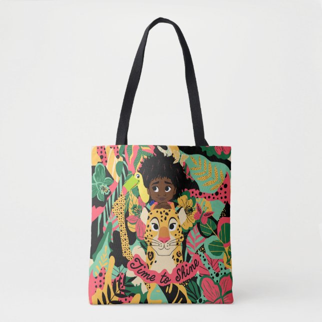 Encanto's Antonio Floral Graphic - Time to Shine Tote Bag (Front)