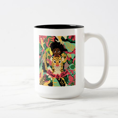Encantos Antonio Floral Graphic _ Time to Shine Two_Tone Coffee Mug