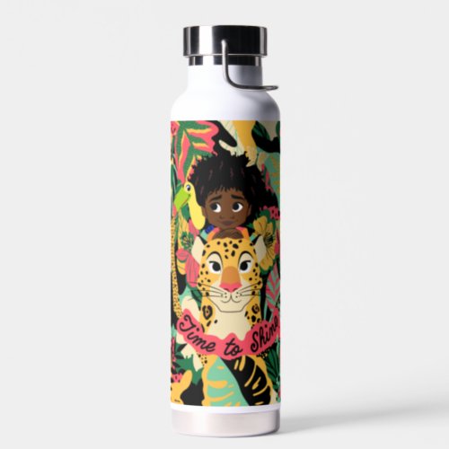 Encantos Antonio Floral Graphic _ Time to Shine Water Bottle