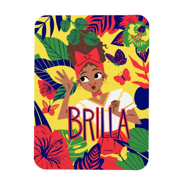 Encanto's Dolores | Floral Graphic Magnet (Vertical)