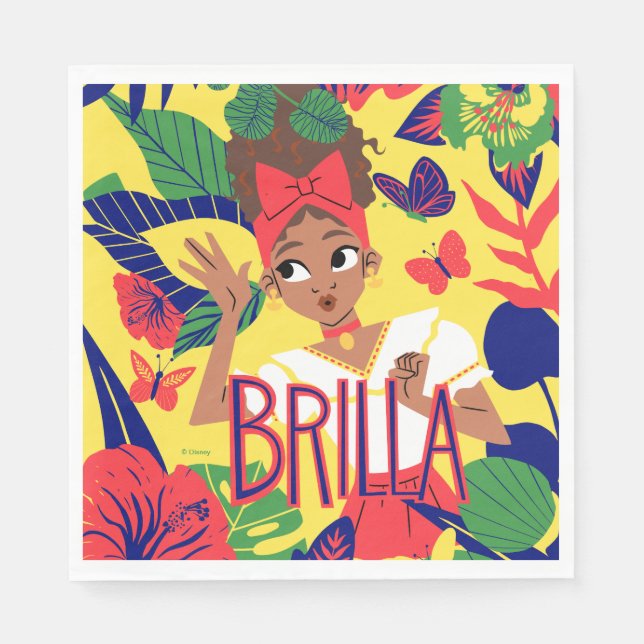 Encanto's Dolores | Floral Graphic Napkins (Front)