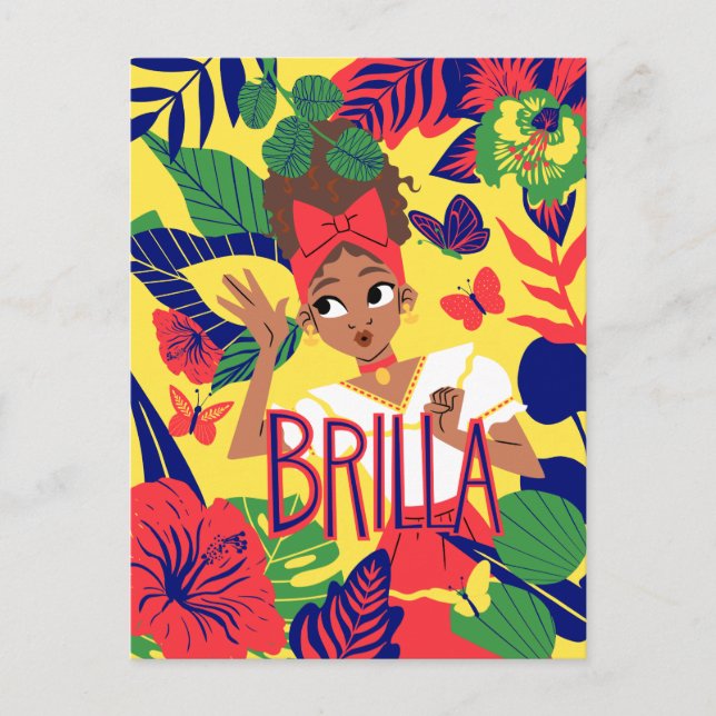 Encanto's Dolores | Floral Graphic Postcard (Front)