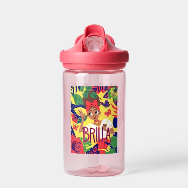 Encanto's Dolores | Floral Graphic Water Bottle (Front)