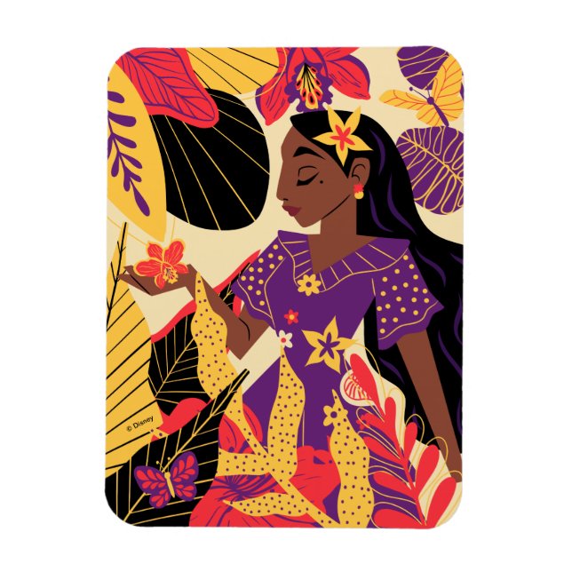 Encanto's Isabela | Floral Graphic Magnet (Vertical)