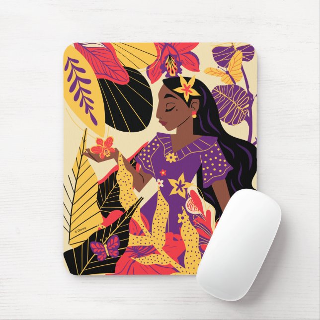 Encanto's Isabela | Floral Graphic Mouse Pad (With Mouse)