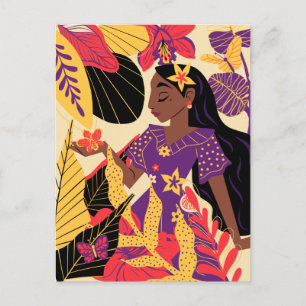 Encanto's Isabela   Floral Graphic Postcard