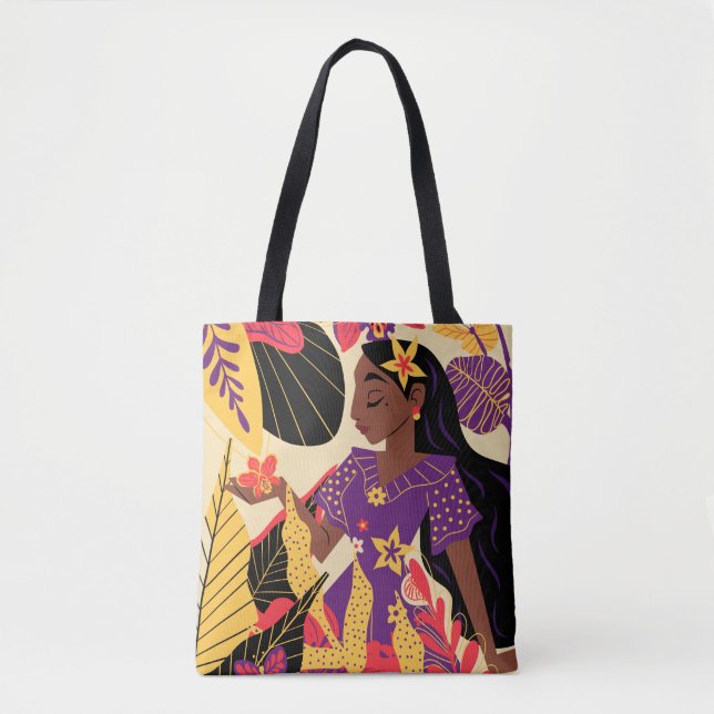 Encanto's Isabela | Floral Graphic Tote Bag (Front)