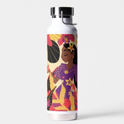Encanto's Isabela | Floral Graphic Water Bottle