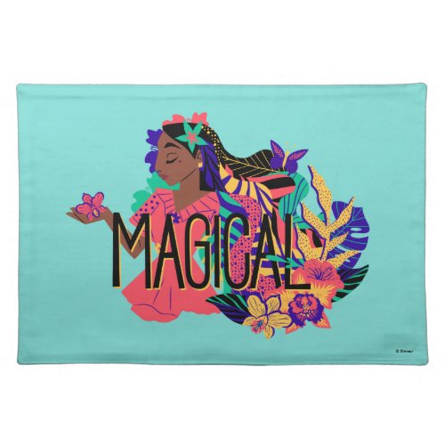 Encantos Isabella  Magical Floral Graphic Cloth Placemat