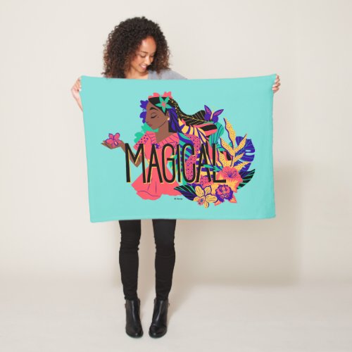 Encantos Isabella  Magical Floral Graphic Fleece Blanket