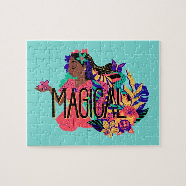 Encanto's Isabella | Magical Floral Graphic Jigsaw Puzzle (Horizontal)
