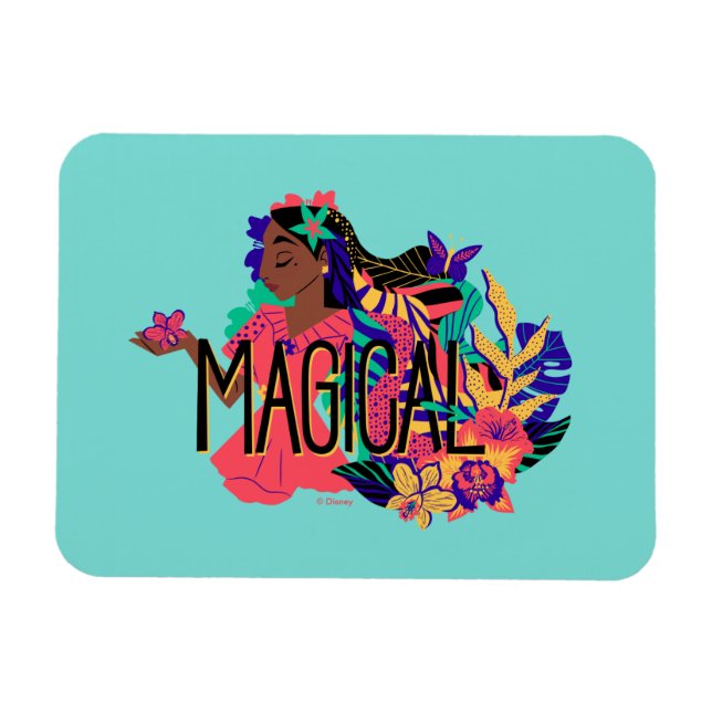 Encanto's Isabella | Magical Floral Graphic Magnet (Horizontal)