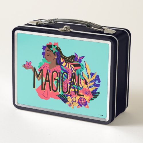 Encantos Isabella  Magical Floral Graphic Metal Lunch Box