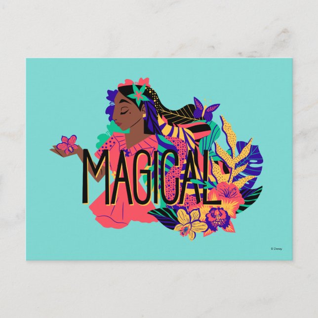 Encanto's Isabella | Magical Floral Graphic Postcard (Front)