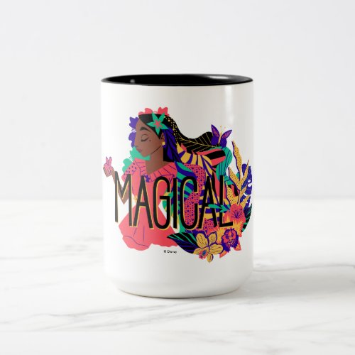 Encantos Isabella  Magical Floral Graphic Two_Tone Coffee Mug