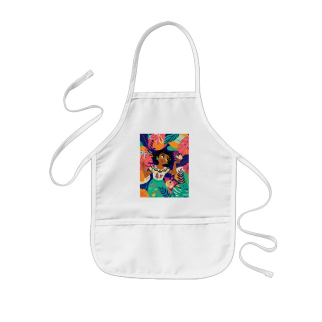 Encanto's Mirabel | Floral Graphic Kids' Apron (Front)