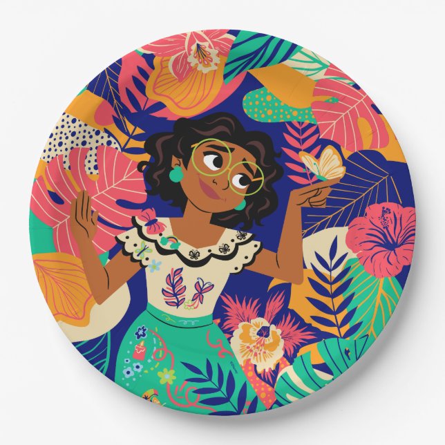 Encanto's Mirabel | Floral Graphic Paper Plates (Front)