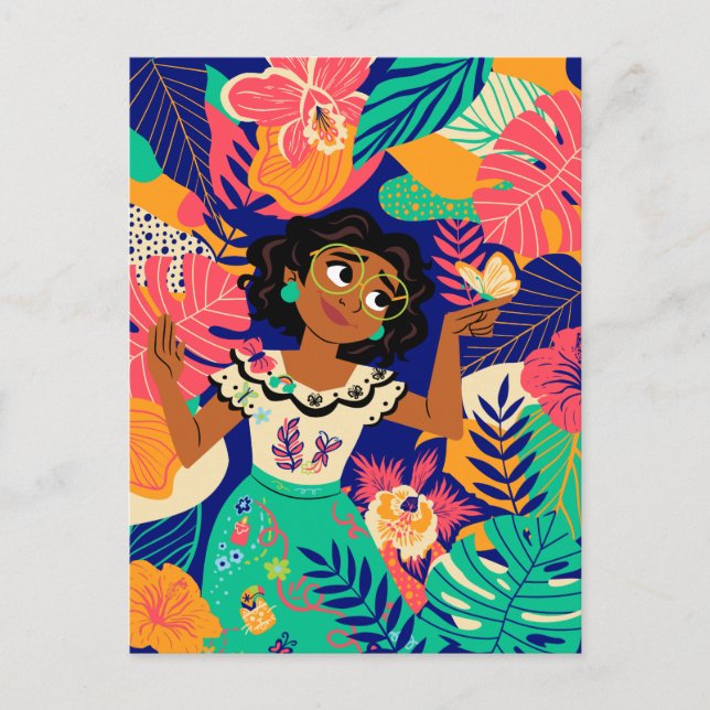 Encanto's Mirabel | Floral Graphic Postcard (Front)