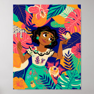 Encanto's Mirabel Floral Graphic Poster
