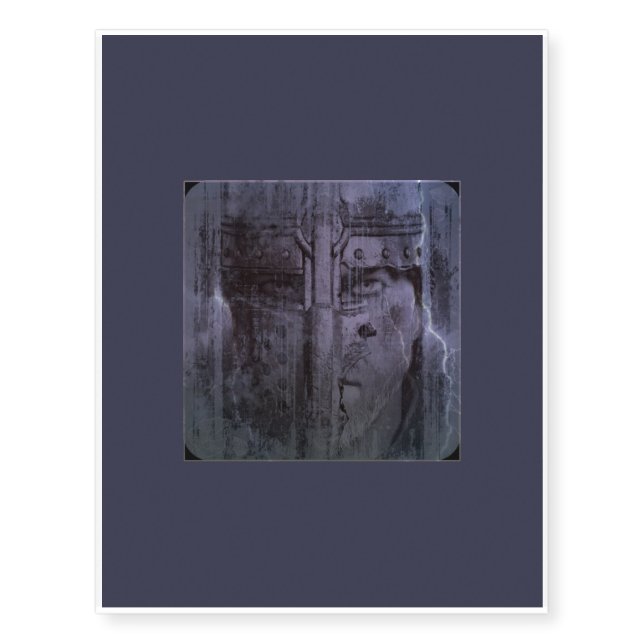 Encased in Ice warrior Temporary Tattoos (Front)