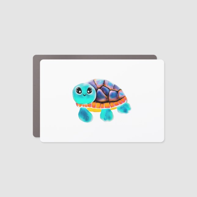 Encaustic painting turtle Copy Car Magnet (Front)