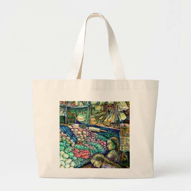 Enceladus Large Tote Bag (Front)