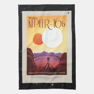 Enceladus Moon of Saturn retro space tourism ad Towel