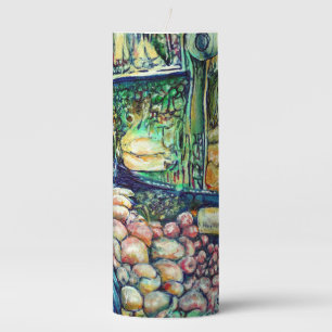 Enceladus Pillar Candle