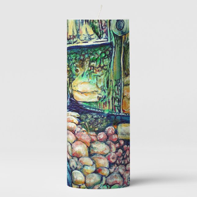 Enceladus Pillar Candle (Front)
