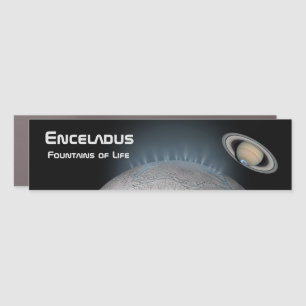 Enceladus Saturn Moon Fountains of Life Car Magnet