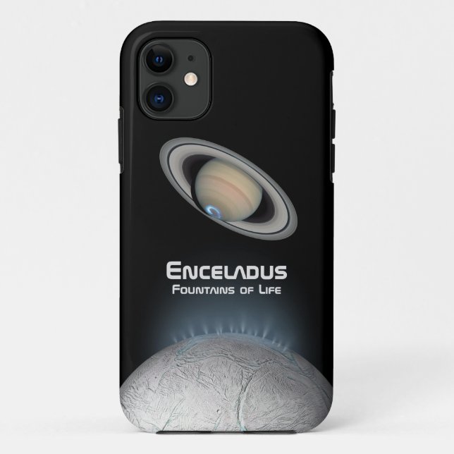 Enceladus Saturn Moon Fountains of Life Case-Mate iPhone Case (Back)
