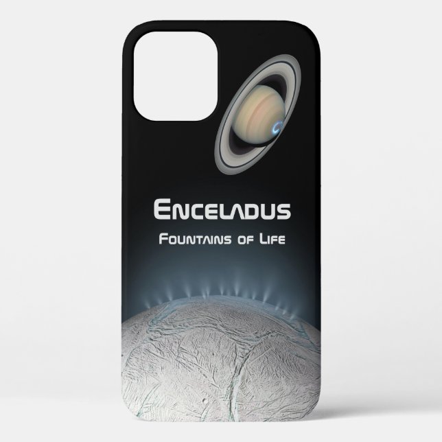 Enceladus Saturn Moon Fountains of Life Case-Mate iPhone Case (Back)