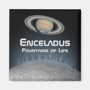 Enceladus Saturn Moon Fountains of Life Magnet