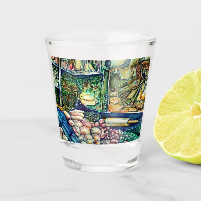 Enceladus Shot Glass (Front)