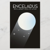 Enceladus Space Art. (Back)