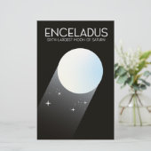Enceladus Space Art. (Standing Front)