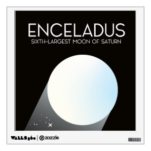 Enceladus Space Art. Wall Decal