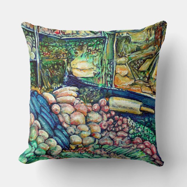 Enceladus Throw Pillow (Front)