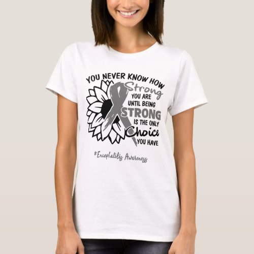 Encephalitis Awareness Ribbon Support Gifts T_Shirt