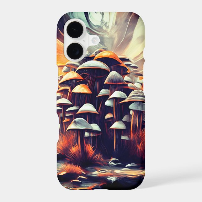 Enchanted Abstract Mushrooms - Fantasy Art Case-Mate iPhone Case (Back)