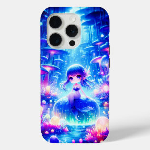 Enchanted Abyss– Chibi Mermaid Glow iPhone 15 Pro Case