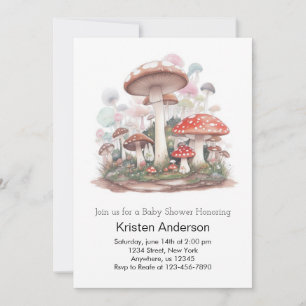 Enchanted Adventure Awaits Girl Baby Shower Invitation