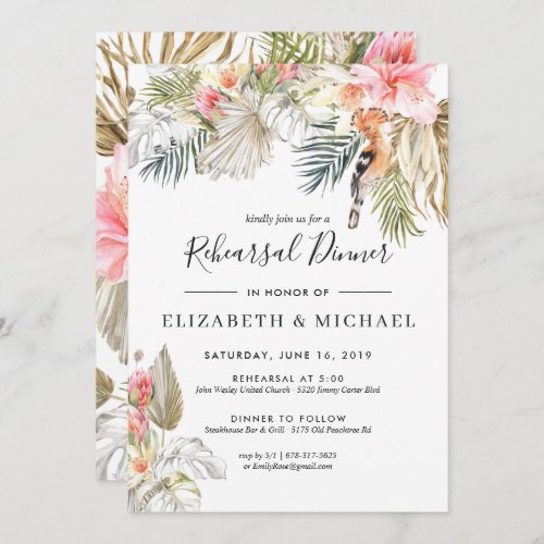 Enchanted African Safari Rehearsal Dinner Invitation