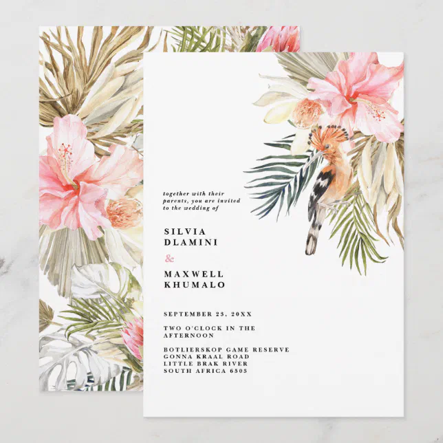 Enchanted African Safari Wedding Invitation | Zazzle