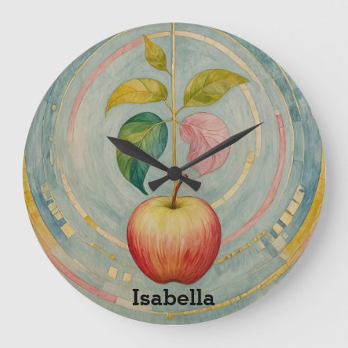 Enchanted Apple Whimsical Wonder Large Clock