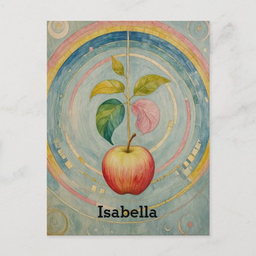 Enchanted Apple Whimsical Wonder Postcard