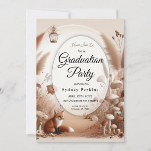 Enchanted Autumn Forest Foxes Invitation
