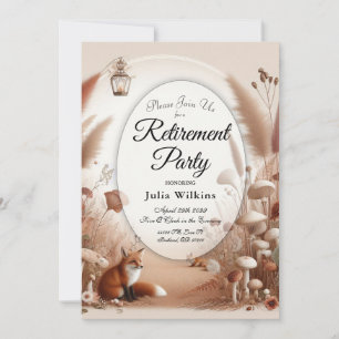 Enchanted Autumn Forest Foxes Invitation