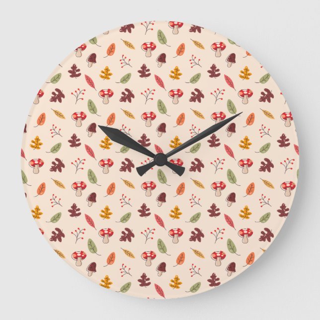 Enchanted Autumn Forest Large Clock (Front)